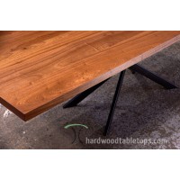 Custom Wide Plank Solid Wood Dining and Conference Table Builder with Leg and Hardwood Options Custom Wide Plank Solid Wood Dining and Conference Table Builder with Leg and Hardwood Options