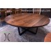 Large Diameter Solid Wood Round Dining Tables and Tops,  Custom Top Builder with Base Options