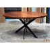 Large Diameter Solid Wood Round Dining Tables and Tops,  Custom Top Builder with Base Options