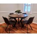 Large Diameter Solid Wood Round Dining Tables and Tops,  Custom Top Builder with Base Options