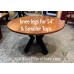 Large Diameter Solid Wood Round Dining Tables and Tops,  Custom Top Builder with Base Options