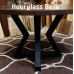 Large Diameter Solid Wood Round Dining Tables and Tops,  Custom Top Builder with Base Options