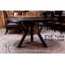 Large Diameter Solid Wood Round Dining Tables and Tops,  Custom Top Builder with Base Options