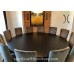 Large Diameter Solid Wood Round Dining Tables and Tops,  Custom Top Builder with Base Options