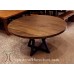 Large Diameter Solid Wood Round Dining Tables and Tops,  Custom Top Builder with Base Options
