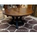 Large Diameter Solid Wood Round Dining Tables and Tops,  Custom Top Builder with Base Options