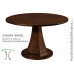 Large Diameter Solid Wood Round Dining Tables and Tops,  Custom Top Builder with Base Options