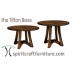 Large Diameter Solid Wood Round Dining Tables and Tops,  Custom Top Builder with Base Options