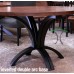 Large Diameter Solid Wood Round Dining Tables and Tops,  Custom Top Builder with Base Options