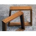 Custom Made Trapezoid Legs in Solid Hardwood Custom Made Trapezoid Legs in Solid Hardwood