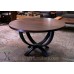 Large Diameter Solid Wood Round Dining Tables and Tops,  Custom Top Builder with Base Options