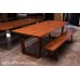 Custom Wide Plank Solid Wood Dining and Conference Table Builder with Leg and Hardwood Options Custom Wide Plank Solid Wood Dining and Conference Table Builder with Leg and Hardwood Options