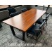 Custom Wide Plank Solid Wood Dining and Conference Table Builder with Leg and Hardwood Options Custom Wide Plank Solid Wood Dining and Conference Table Builder with Leg and Hardwood Options